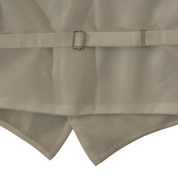 Kids Dream Ivory Flower Vest Tie Set Boys and Youth - Picture 4 of 5